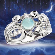 Evening Shadows Moondance Ring