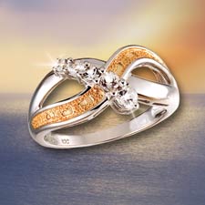Footprints in the Sand Journey Ring