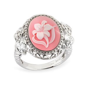 Hope For The Cure Believe In Miracles Cameo Ring