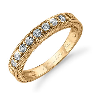 I Do... Love You!  Gold Edition  Carat Wedding Band