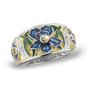 Jeweled Iris Ring