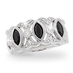 Midnight Romance Ring