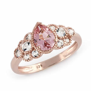 Pink Champagne Celebration Ring