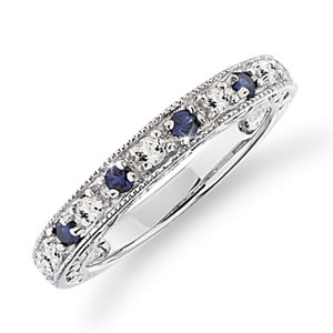 Royal Sapphire  Carat Wedding Band