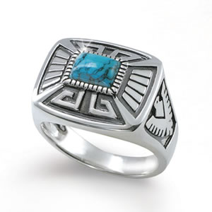 Spirit of the Thunderbird Men's Ring