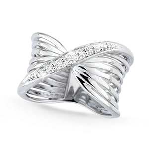 Nouveau Twist Silver Ring