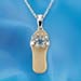 Jeweled Butterfly Flip-Flop Necklace