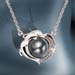 Dolphin Duet Black Pearl Pendant