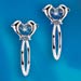 Dance of the Dolphin Sterling Silver Hoop Earrings