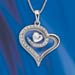 Floating Heart Diamond Pendant