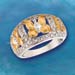 Golden Butterfly Eternity Ring