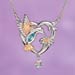 Hummingbird Heart Necklace