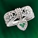 Irish Wishes Dangle Heart Ring