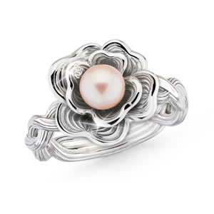 Hope For The Cure Pearl Ring