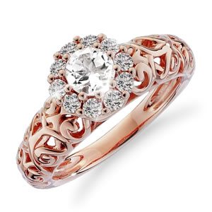 “Love Grows” 1 Carat Jeweled Engagement Ring
