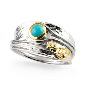 Spirit of the Desert Sunrise Turquoise Ring