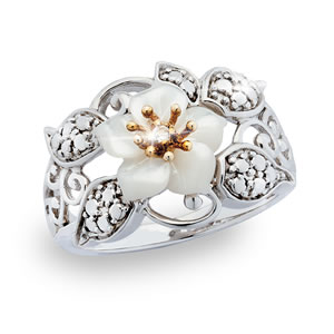 Miracle Of Night Moonflower Ring