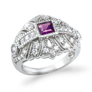 Crown Deco Band Ring