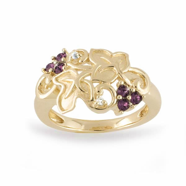 The Concorde Collection Louis C. Tiffany Inspired Grapevine Ring ...