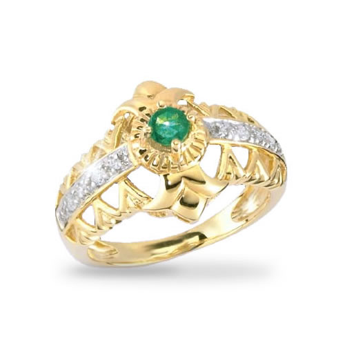 The Concorde Collection Jewels of Spring Solid Gold Ring - Genuine 1/5 ...